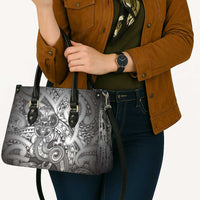 Aotearoa Maori Hei Tiki Leather Bag Kiwikiwi Kowhaiwhai Puhoro Motif LT9 - Polynesian Pride