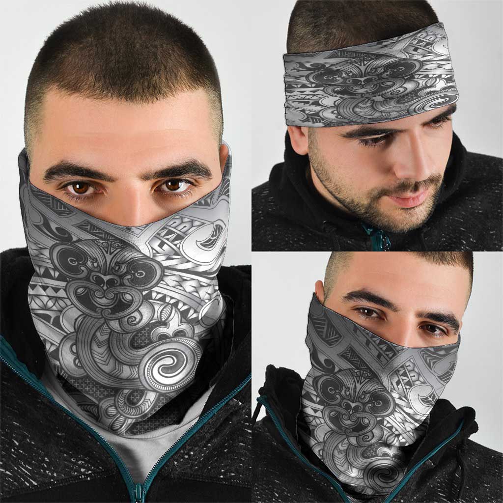 Aotearoa Maori Hei Tiki Neck Gaiter Kiwikiwi Kowhaiwhai Puhoro Motif LT9 - Polynesian Pride