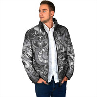 Aotearoa Maori Hei Tiki Padded Jacket Kiwikiwi Kowhaiwhai Puhoro Motif LT9 - Polynesian Pride