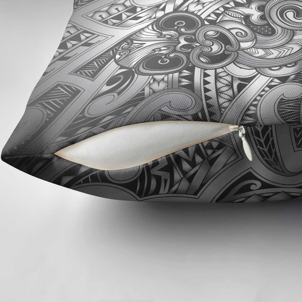 Aotearoa Maori Hei Tiki Pillow Cover Kiwikiwi Kowhaiwhai Puhoro Motif LT9 - Polynesian Pride