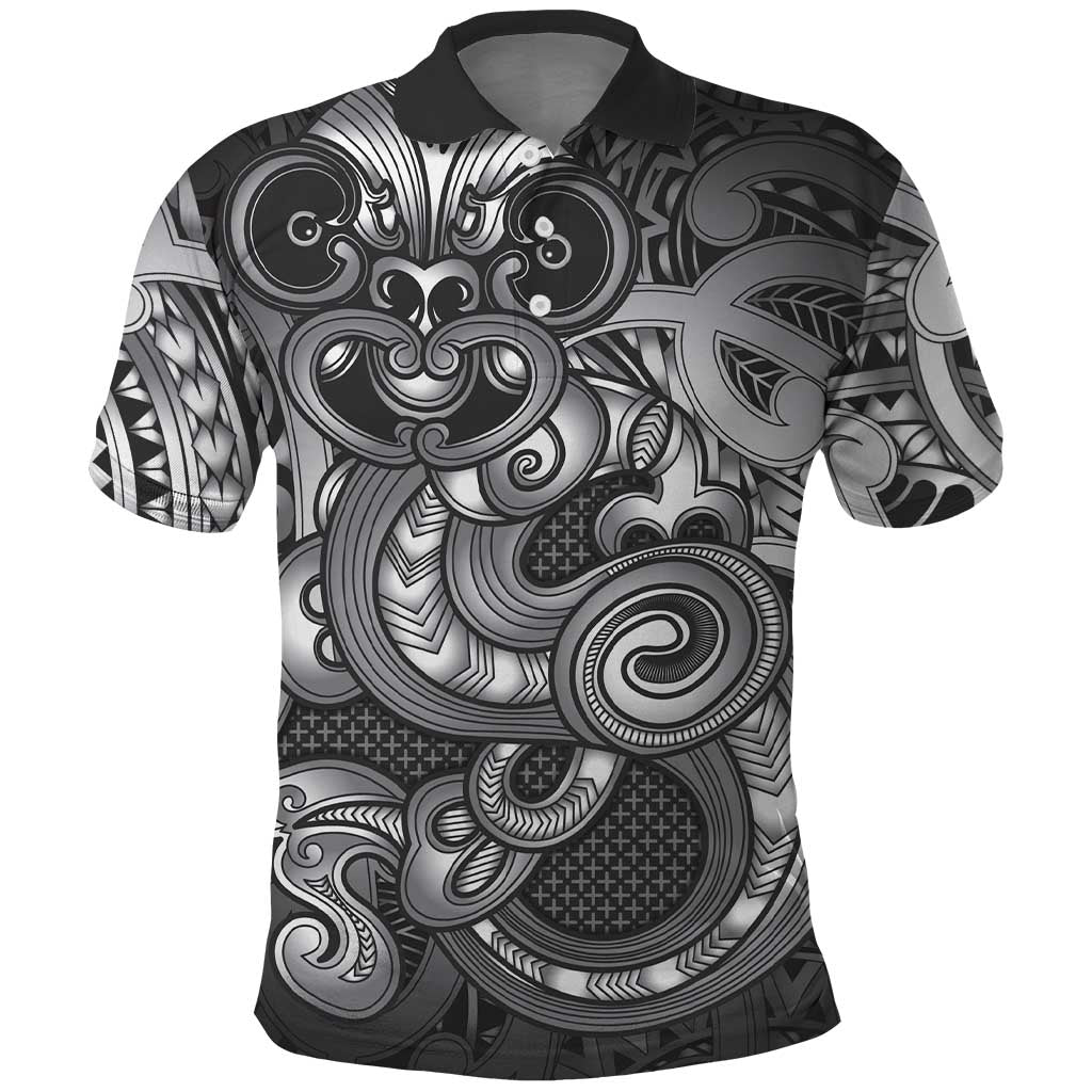 Aotearoa Maori Hei Tiki Polo Shirt Kiwikiwi Kowhaiwhai Puhoro Motif