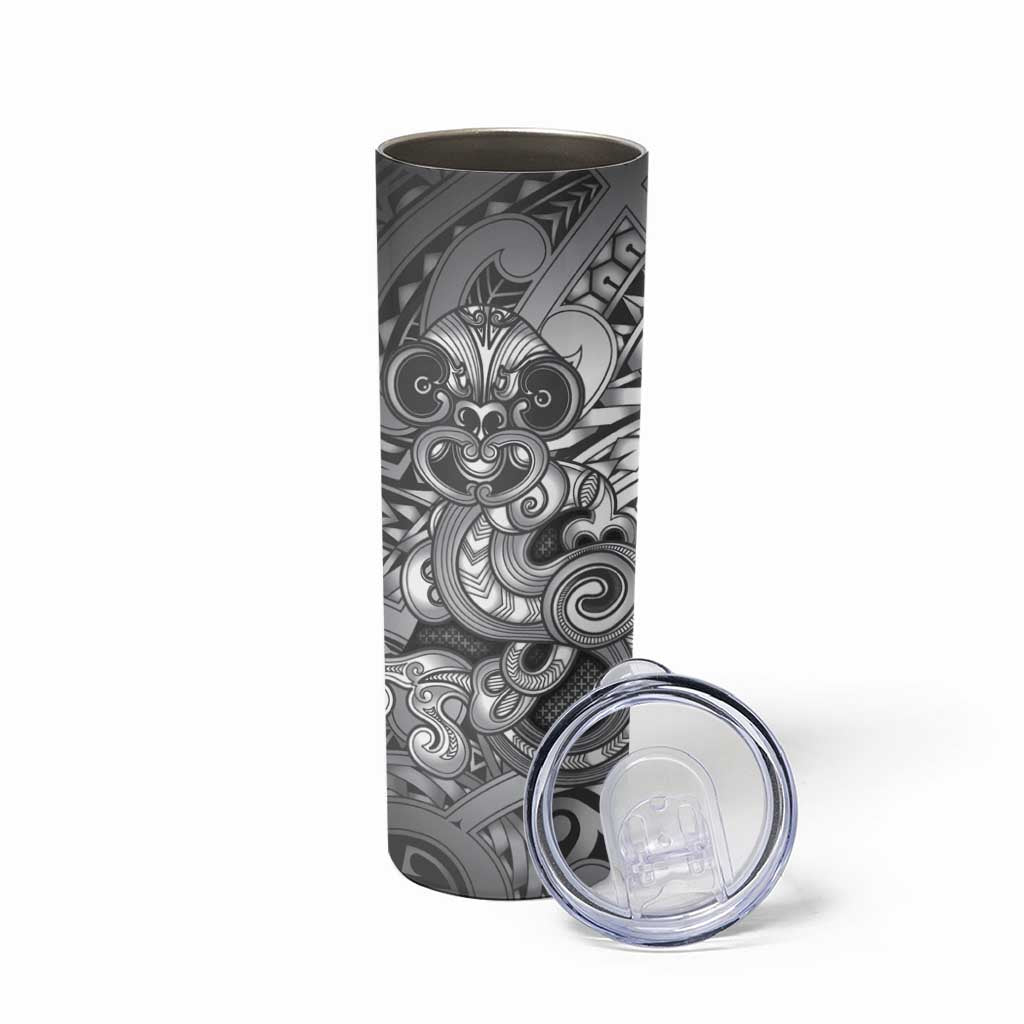 Aotearoa Maori Hei Tiki Skinny Tumbler Kiwikiwi Kowhaiwhai Puhoro Motif