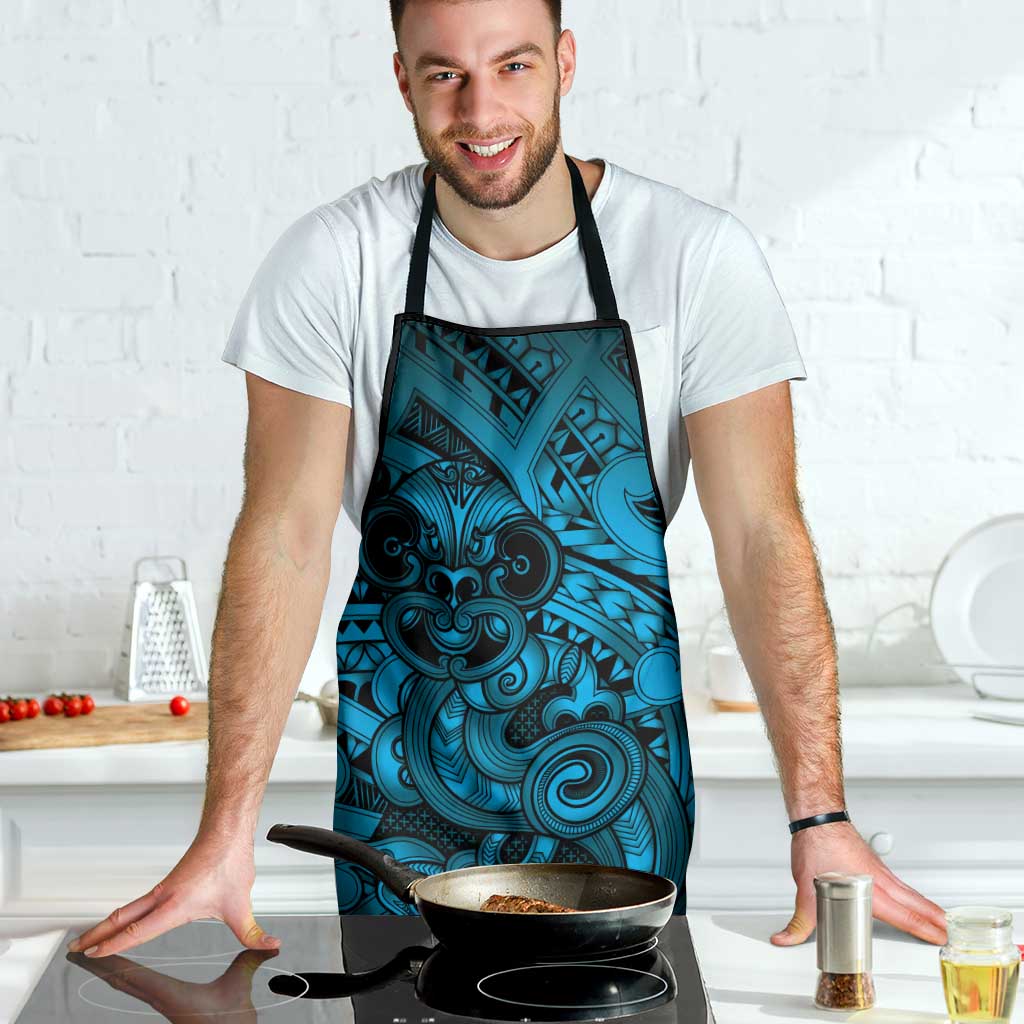 Aotearoa Maori Hei Tiki Apron Kikorangi Kowhaiwhai Puhoro Motif LT9 - Polynesian Pride