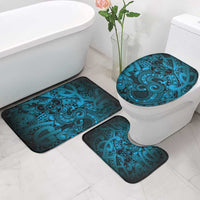 Aotearoa Maori Hei Tiki Bathroom Set Kikorangi Kowhaiwhai Puhoro Motif LT9 - Polynesian Pride