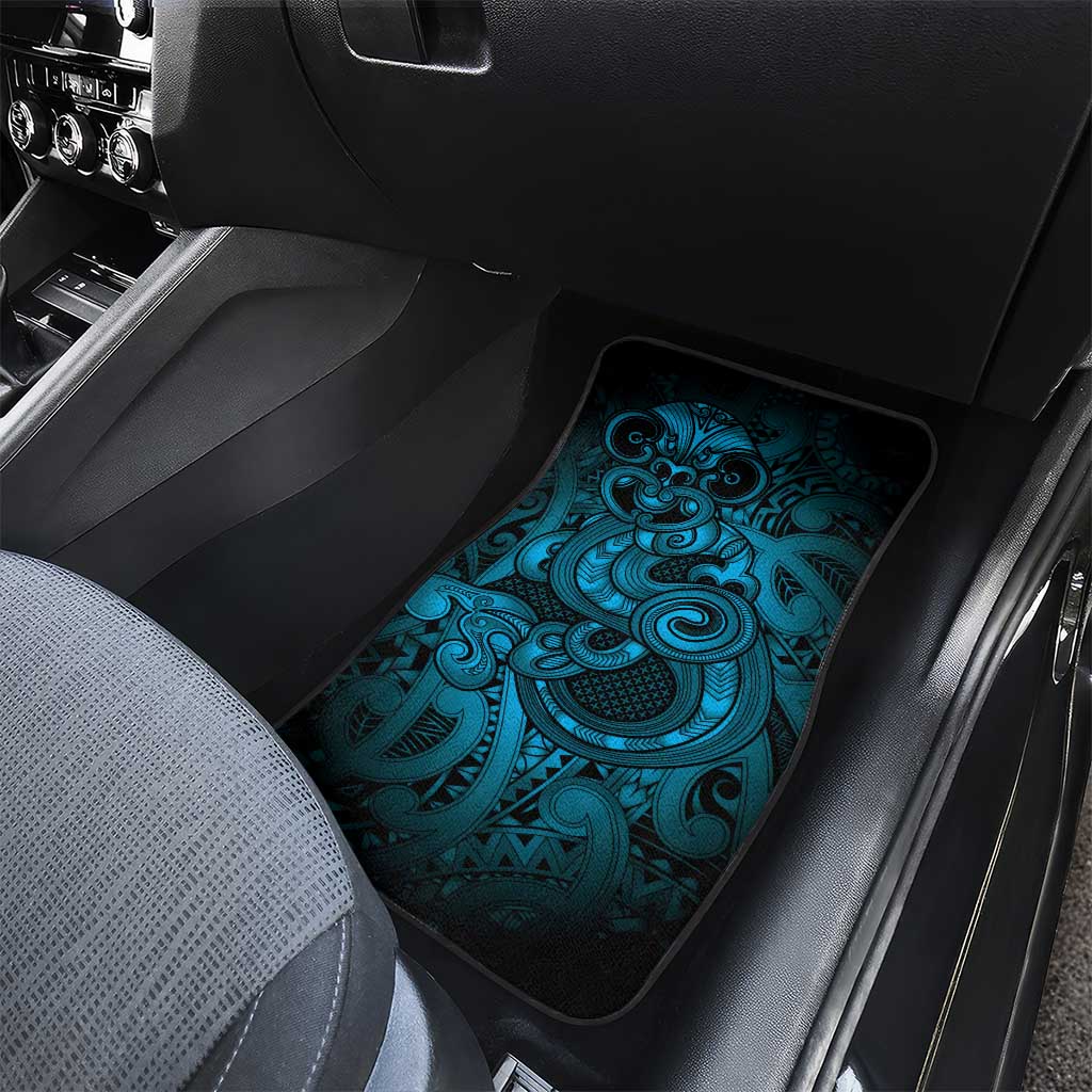 Aotearoa Maori Hei Tiki Car Mats Kikorangi Kowhaiwhai Puhoro Motif LT9 - Polynesian Pride