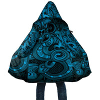 Aotearoa Maori Hei Tiki Cloak Kikorangi Kowhaiwhai Puhoro Motif LT9 Unisex Blue - Polynesian Pride