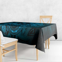 Aotearoa Maori Hei Tiki Tablecloth Kikorangi Kowhaiwhai Puhoro Motif LT9 - Polynesian Pride