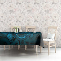 Aotearoa Maori Hei Tiki Tablecloth Kikorangi Kowhaiwhai Puhoro Motif LT9 - Polynesian Pride