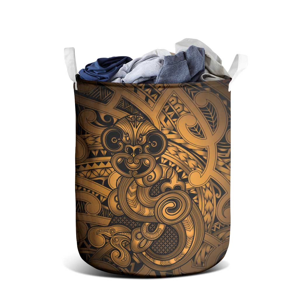 Aotearoa Maori Hei Tiki Laundry Basket Koura Kowhaiwhai Puhoro Motif LT9 - Polynesian Pride