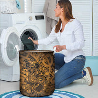 Aotearoa Maori Hei Tiki Laundry Basket Koura Kowhaiwhai Puhoro Motif LT9 - Polynesian Pride