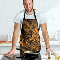 Aotearoa Maori Hei Tiki Apron Koura Kowhaiwhai Puhoro Motif LT9 - Polynesian Pride