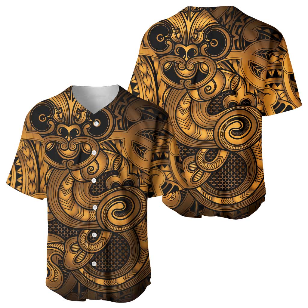 Aotearoa Maori Hei Tiki Baseball Jersey Koura Kowhaiwhai Puhoro Motif LT9 - Polynesian Pride