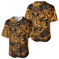 Aotearoa Maori Hei Tiki Baseball Jersey Koura Kowhaiwhai Puhoro Motif LT9 - Polynesian Pride