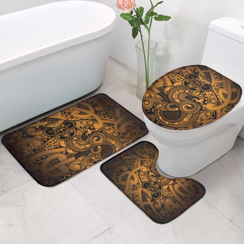 Aotearoa Maori Hei Tiki Bathroom Set Koura Kowhaiwhai Puhoro Motif LT9 - Polynesian Pride
