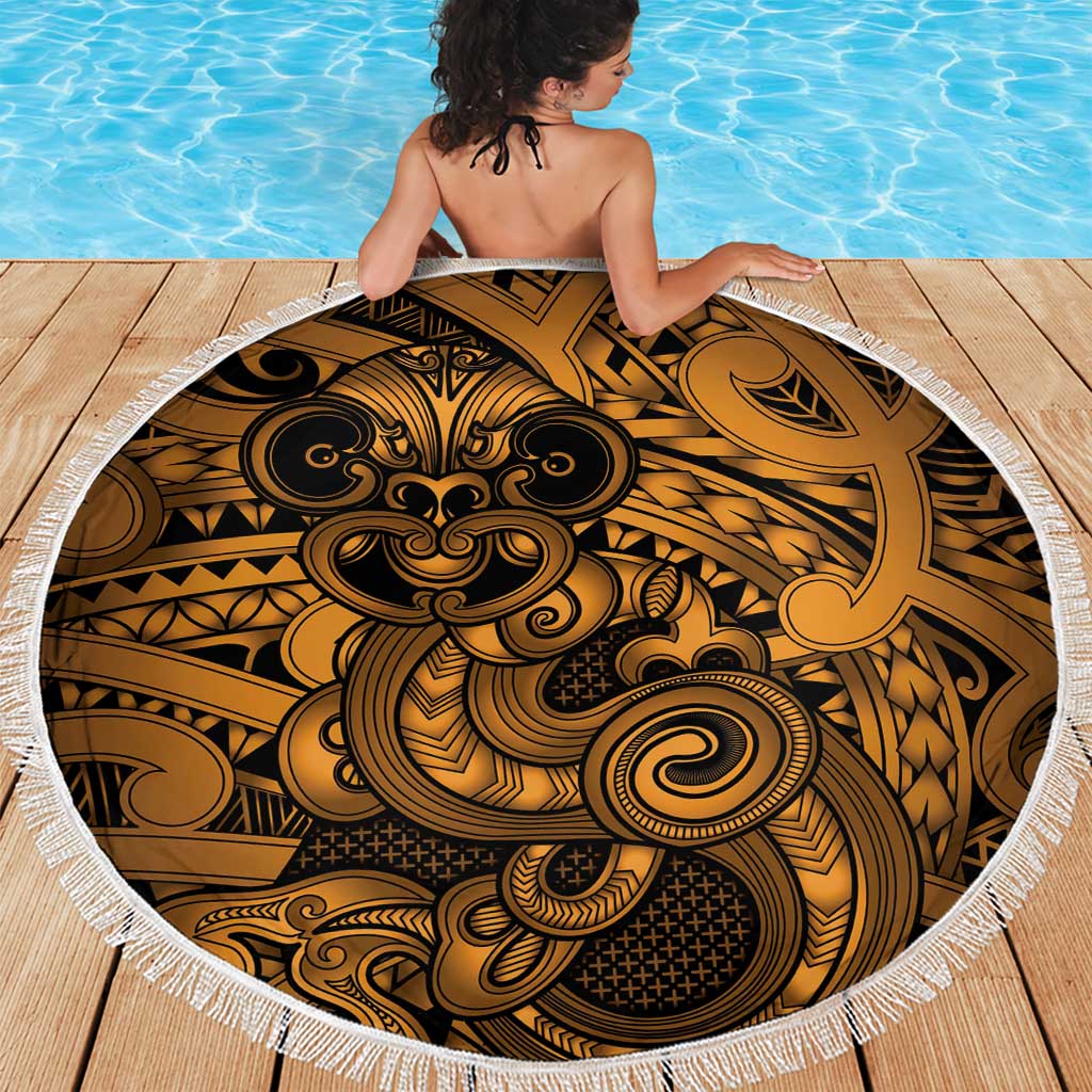 Aotearoa Maori Hei Tiki Beach Blanket Koura Kowhaiwhai Puhoro Motif LT9 - Polynesian Pride