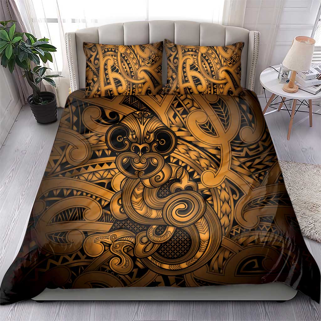 Aotearoa Maori Hei Tiki Bedding Set Koura Kowhaiwhai Puhoro Motif LT9 - Polynesian Pride