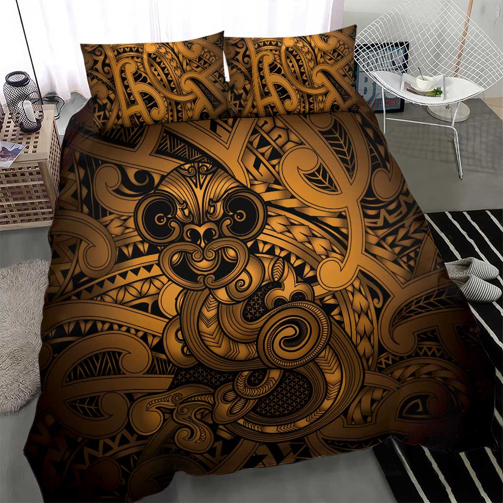 Aotearoa Maori Hei Tiki Bedding Set Koura Kowhaiwhai Puhoro Motif LT9 - Polynesian Pride
