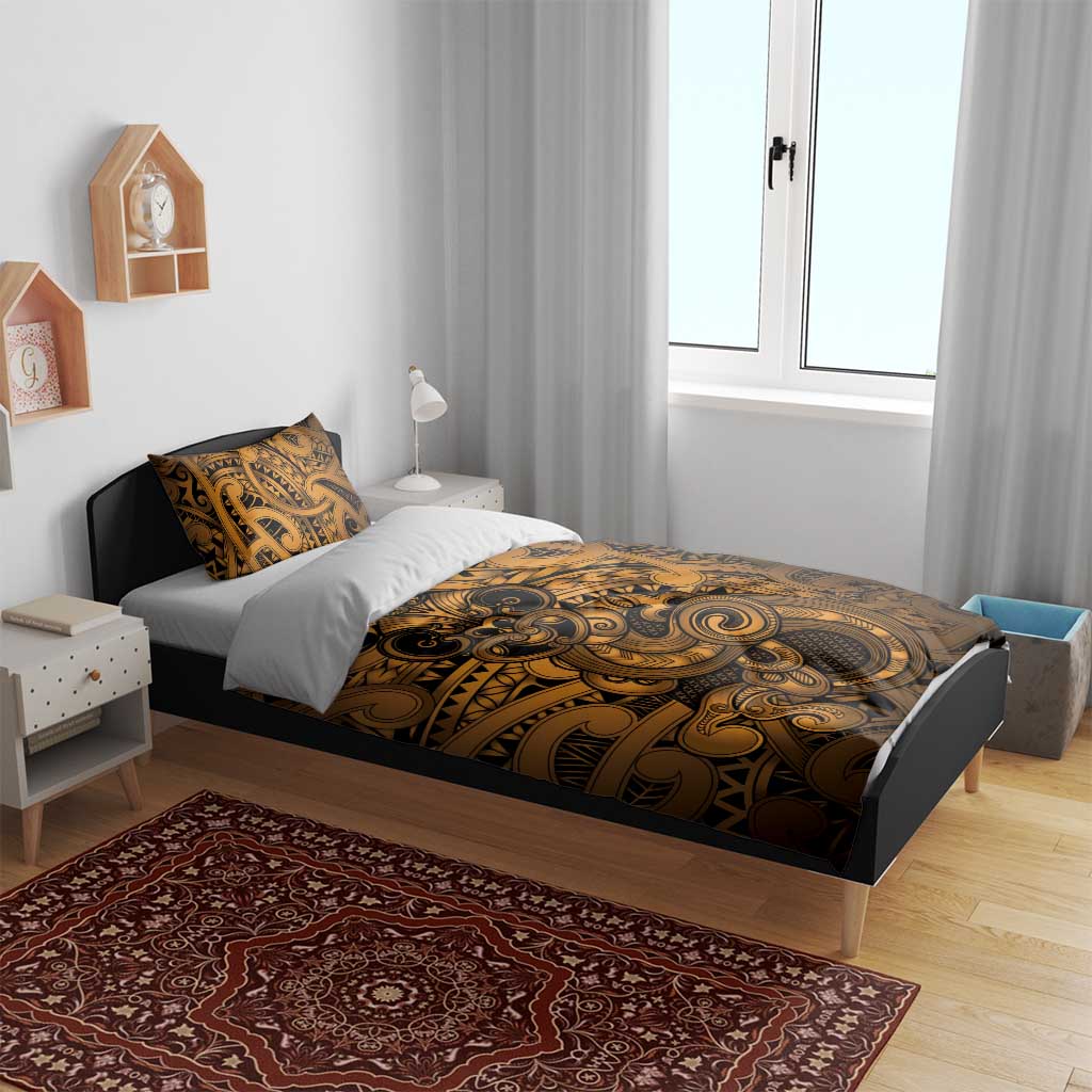 Aotearoa Maori Hei Tiki Bedding Set Koura Kowhaiwhai Puhoro Motif LT9 - Polynesian Pride