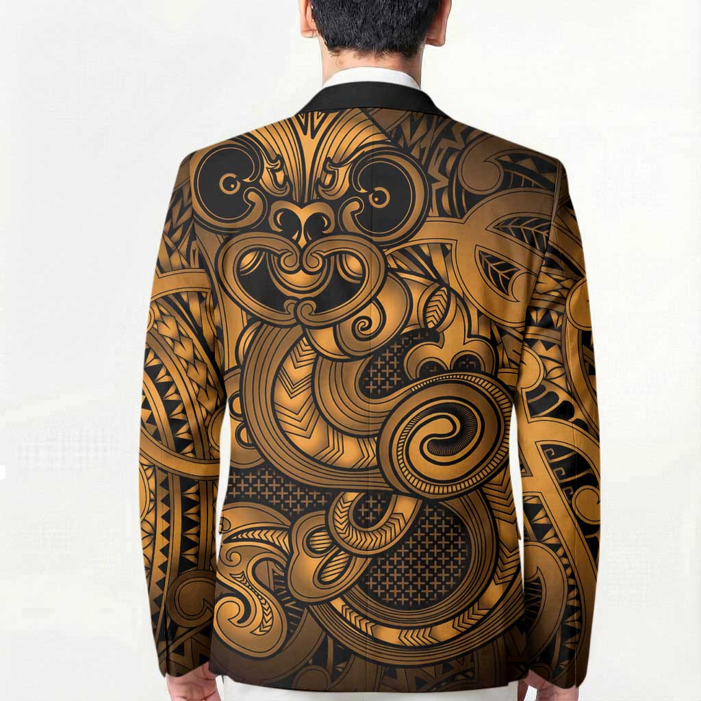 Aotearoa Maori Hei Tiki Blazer Koura Kowhaiwhai Puhoro Motif LT9 - Polynesian Pride