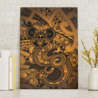 Aotearoa Maori Hei Tiki Canvas Wall Art Koura Kowhaiwhai Puhoro Motif