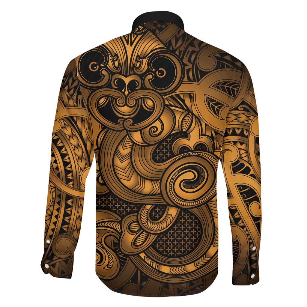 Aotearoa Maori Hei Tiki Family Matching Long Sleeve Bodycon Dress and Hawaiian Shirt Koura Kowhaiwhai Puhoro Motif