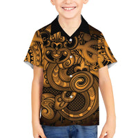 Aotearoa Maori Hei Tiki Family Matching Puletasi and Hawaiian Shirt Koura Kowhaiwhai Puhoro Motif