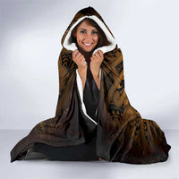 Aotearoa Maori Hei Tiki Hooded Blanket Koura Kowhaiwhai Puhoro Motif LT9 - Polynesian Pride
