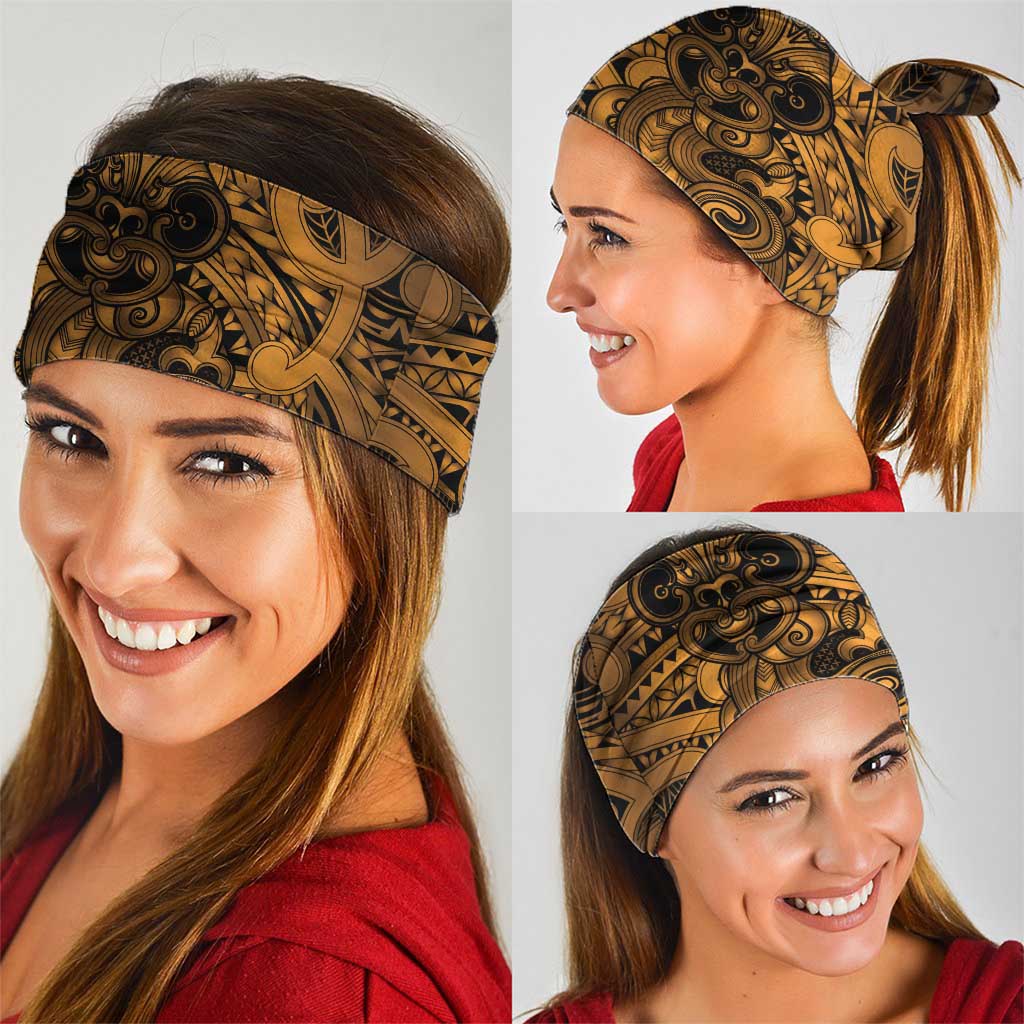 Aotearoa Maori Hei Tiki Neck Gaiter Koura Kowhaiwhai Puhoro Motif LT9 - Polynesian Pride