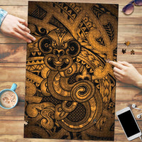 Aotearoa Maori Hei Tiki Puzzle Koura Kowhaiwhai Puhoro Motif LT9 Gold - Polynesian Pride