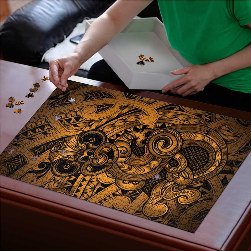 Aotearoa Maori Hei Tiki Puzzle Koura Kowhaiwhai Puhoro Motif LT9 - Polynesian Pride