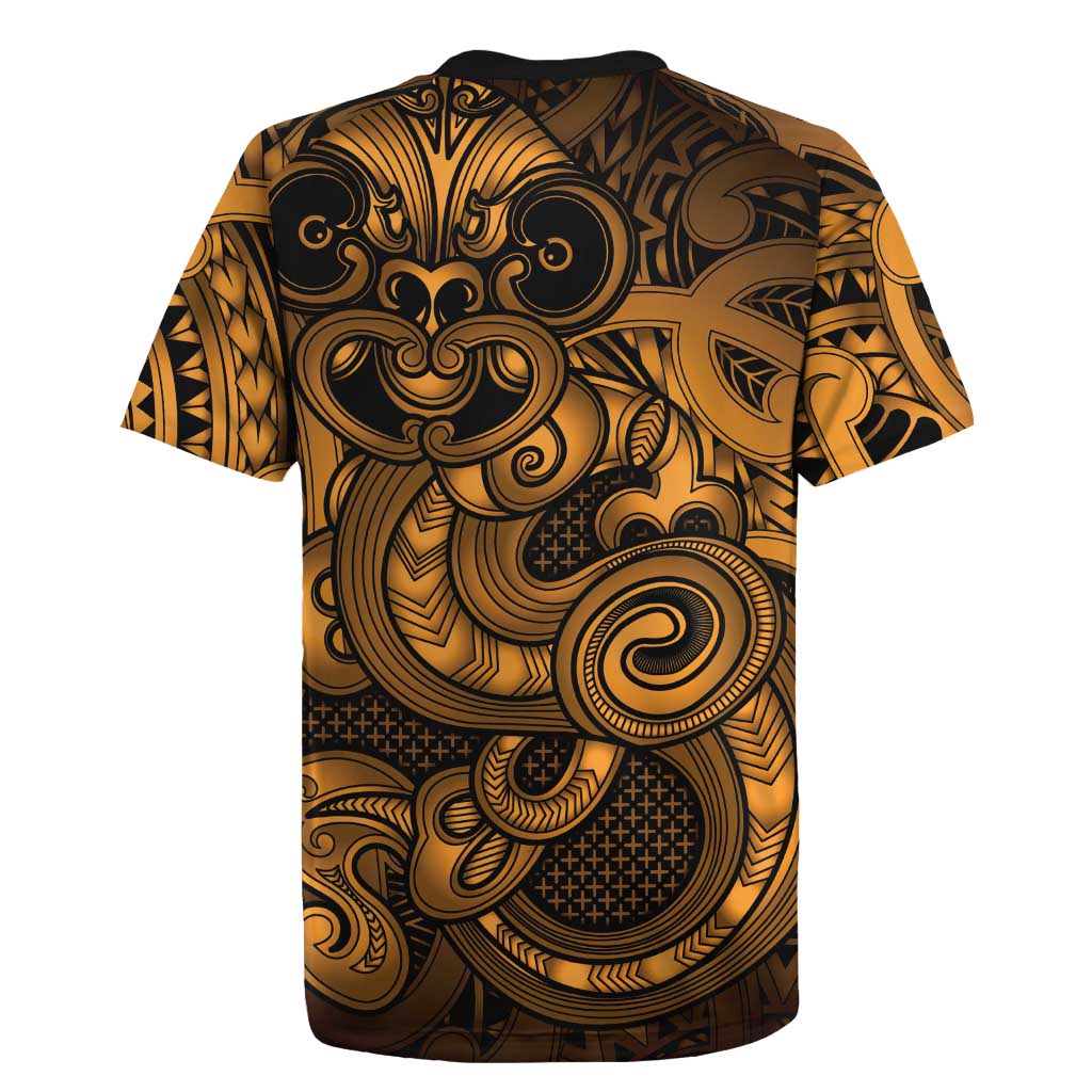 Aotearoa Maori Hei Tiki Rugby Jersey Koura Kowhaiwhai Puhoro Motif