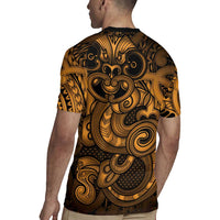 Aotearoa Maori Hei Tiki Rugby Jersey Koura Kowhaiwhai Puhoro Motif