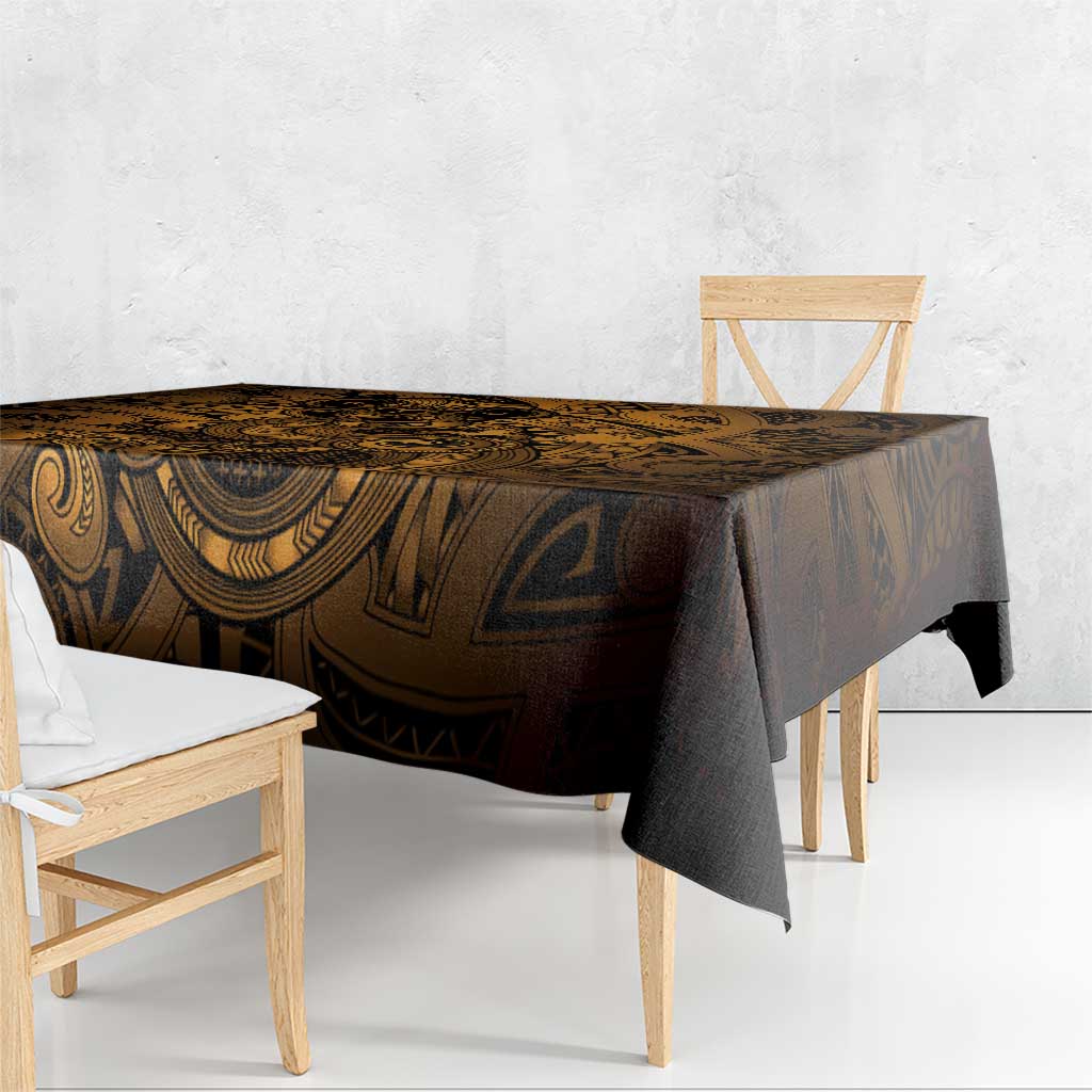 Aotearoa Maori Hei Tiki Tablecloth Koura Kowhaiwhai Puhoro Motif LT9 - Polynesian Pride
