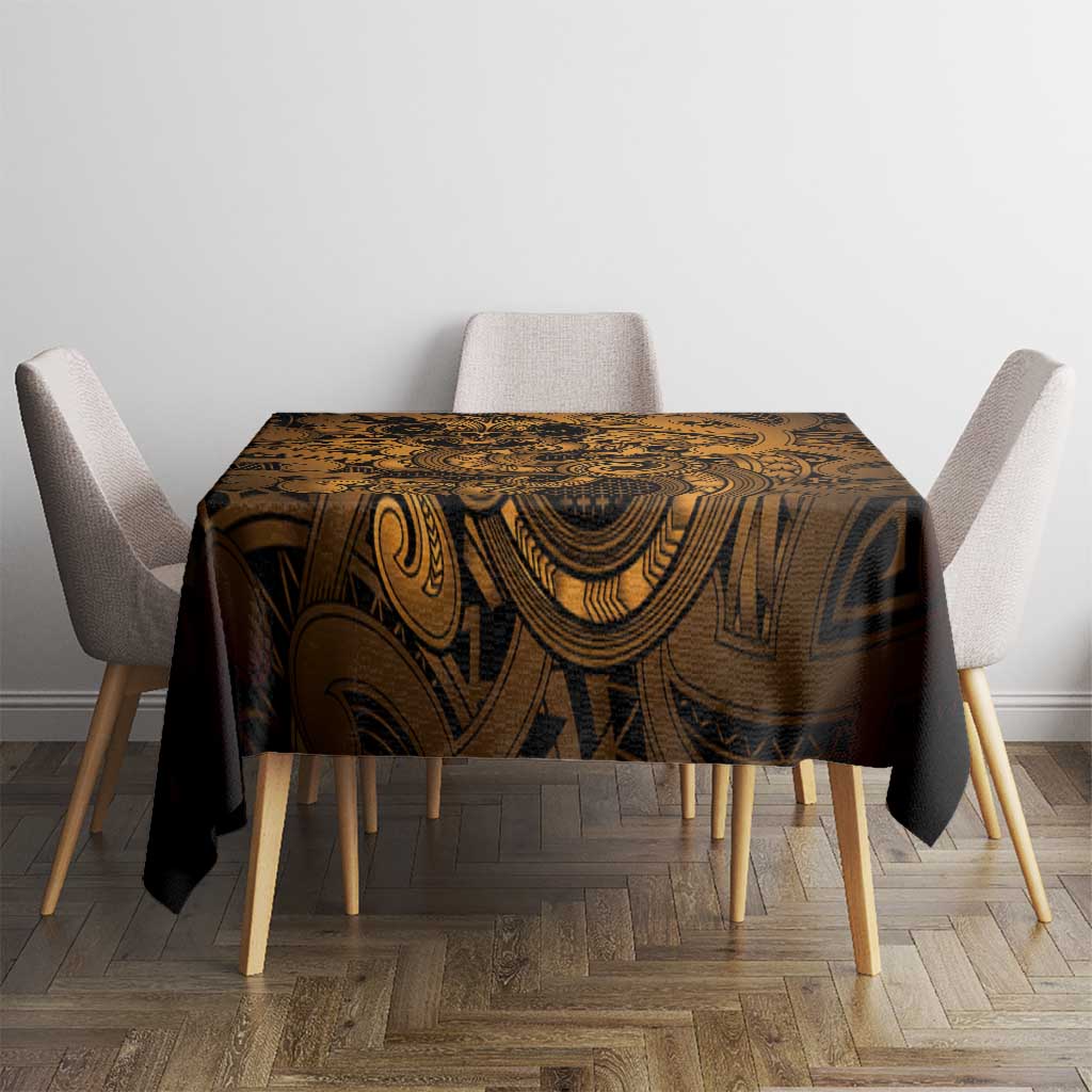 Aotearoa Maori Hei Tiki Tablecloth Koura Kowhaiwhai Puhoro Motif LT9 - Polynesian Pride