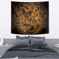 Aotearoa Maori Hei Tiki Tapestry Koura Kowhaiwhai Puhoro Motif LT9 - Polynesian Pride