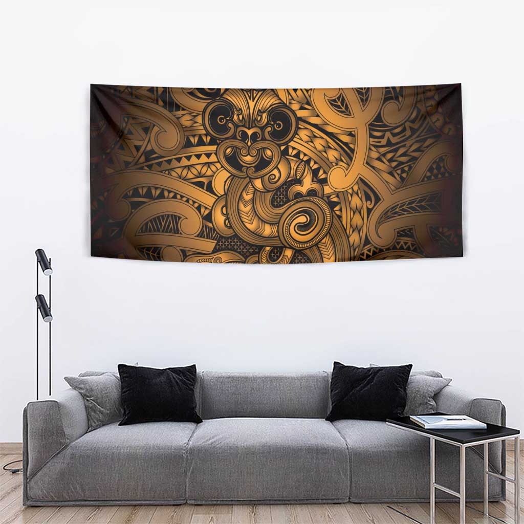 Aotearoa Maori Hei Tiki Tapestry Koura Kowhaiwhai Puhoro Motif LT9 - Polynesian Pride