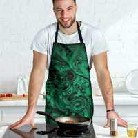 Aotearoa Maori Hei Tiki Apron Kakariki Kowhaiwhai Puhoro Motif LT9 - Polynesian Pride