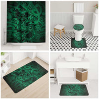 Aotearoa Maori Hei Tiki Bathroom Set Kakariki Kowhaiwhai Puhoro Motif LT9 - Polynesian Pride
