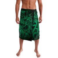 Aotearoa Maori Hei Tiki Lavalava Kakariki Kowhaiwhai Puhoro Motif LT9 Green - Polynesian Pride