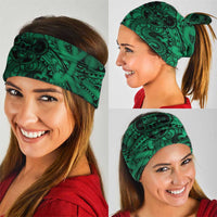 Aotearoa Maori Hei Tiki Neck Gaiter Kakariki Kowhaiwhai Puhoro Motif