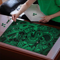 Aotearoa Maori Hei Tiki Puzzle Kakariki Kowhaiwhai Puhoro Motif LT9 - Polynesian Pride