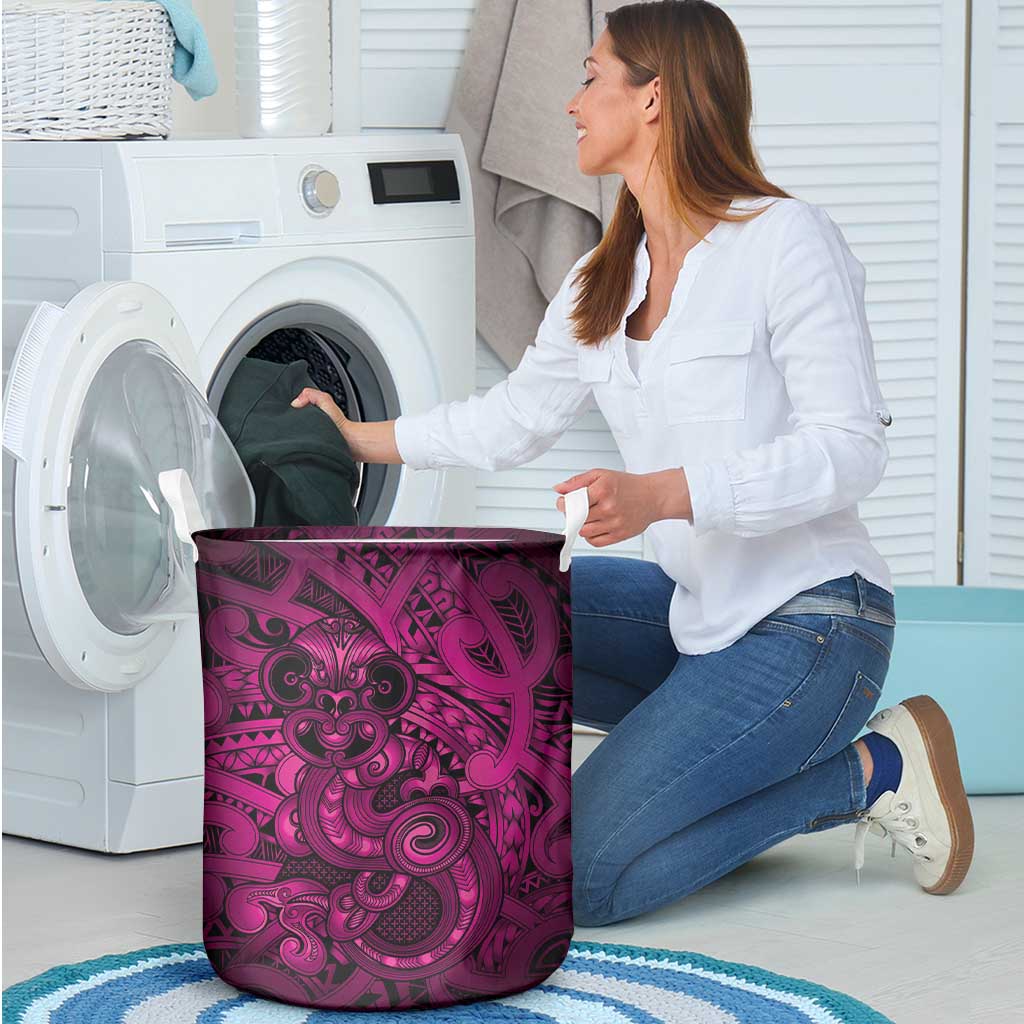 Aotearoa Maori Hei Tiki Laundry Basket Mawhero Kowhaiwhai Puhoro Motif LT9 - Polynesian Pride
