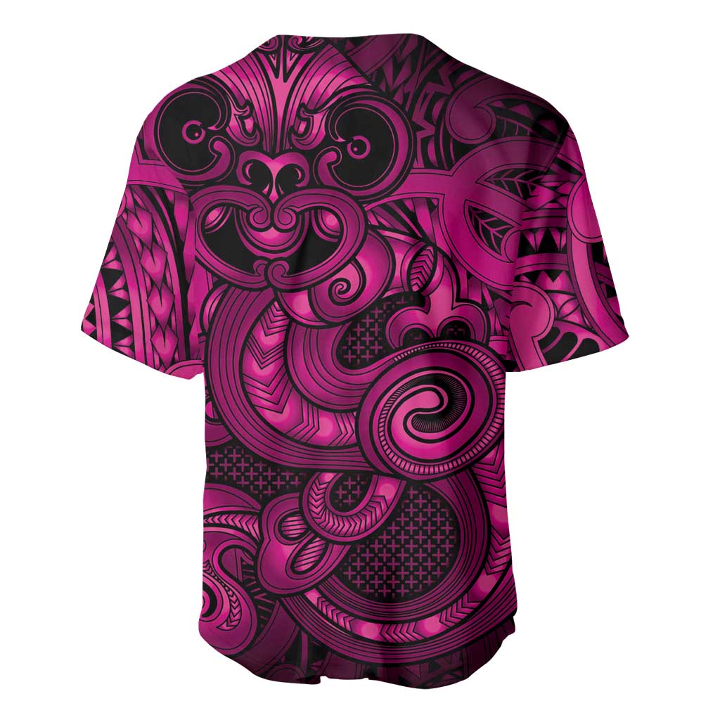 Aotearoa Maori Hei Tiki Baseball Jersey Mawhero Kowhaiwhai Puhoro Motif LT9 - Polynesian Pride