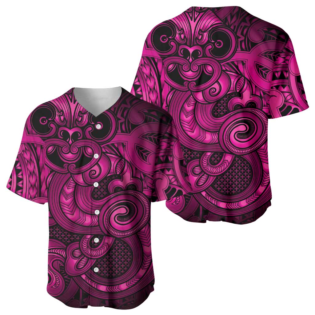 Aotearoa Maori Hei Tiki Baseball Jersey Mawhero Kowhaiwhai Puhoro Motif LT9 - Polynesian Pride