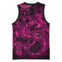 Aotearoa Maori Hei Tiki Basketball Jersey Mawhero Kowhaiwhai Puhoro Motif