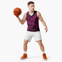 Aotearoa Maori Hei Tiki Basketball Jersey Mawhero Kowhaiwhai Puhoro Motif
