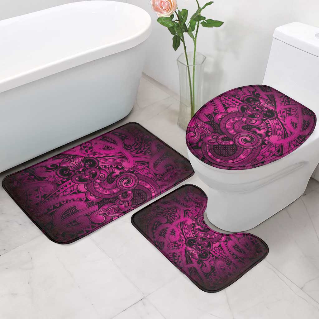 Aotearoa Maori Hei Tiki Bathroom Set Mawhero Kowhaiwhai Puhoro Motif LT9 - Polynesian Pride