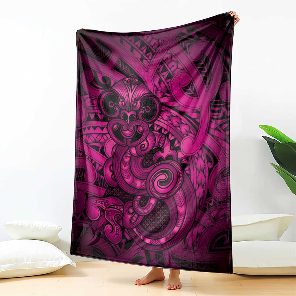 Aotearoa Maori Hei Tiki Blanket Mawhero Kowhaiwhai Puhoro Motif LT9 - Polynesian Pride
