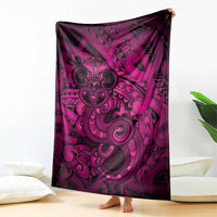 Aotearoa Maori Hei Tiki Blanket Mawhero Kowhaiwhai Puhoro Motif LT9 - Polynesian Pride