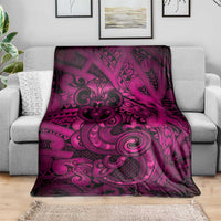 Aotearoa Maori Hei Tiki Blanket Mawhero Kowhaiwhai Puhoro Motif LT9 - Polynesian Pride